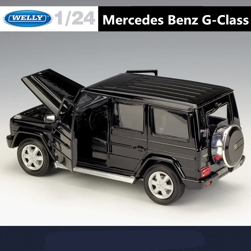 WELLY-modelo de coche de aleación de Metal fundido a presión, vehículo todoterreno de juguete, modelo de coche de simulación, Mercedes Benz clase G G63 G65, 1:24, regalo para niños