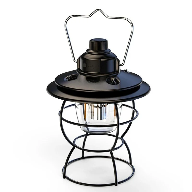 

New outdoor retro camping multi-functional waterproof camping tent light led portable light