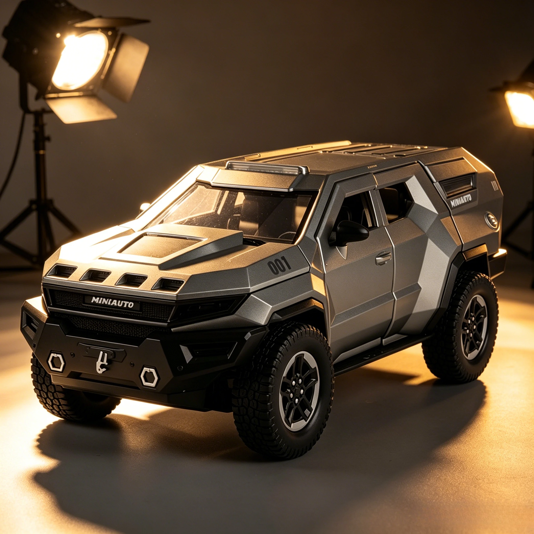 

1:24 Vengeance Alloy Explosion Proof Vehicle Model Diecast Metal Armored Off-road Vehicle Car Model Sound Light Gift