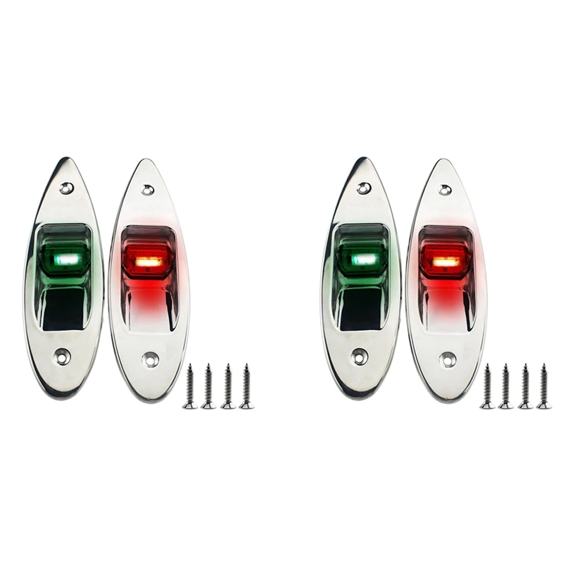 

2X LED Two-Color Signal Lights Marine Universal Navigation Lights Navigation Lights Boat Supplies