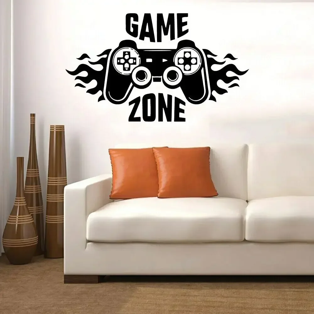 Pegatinas de Vinilo para Pared con Diseño de Mando de Videojuegos para Sala de Juegos, Papel Tapiz, Pegatinas para Juegos, Papel Pintado, PlayStation