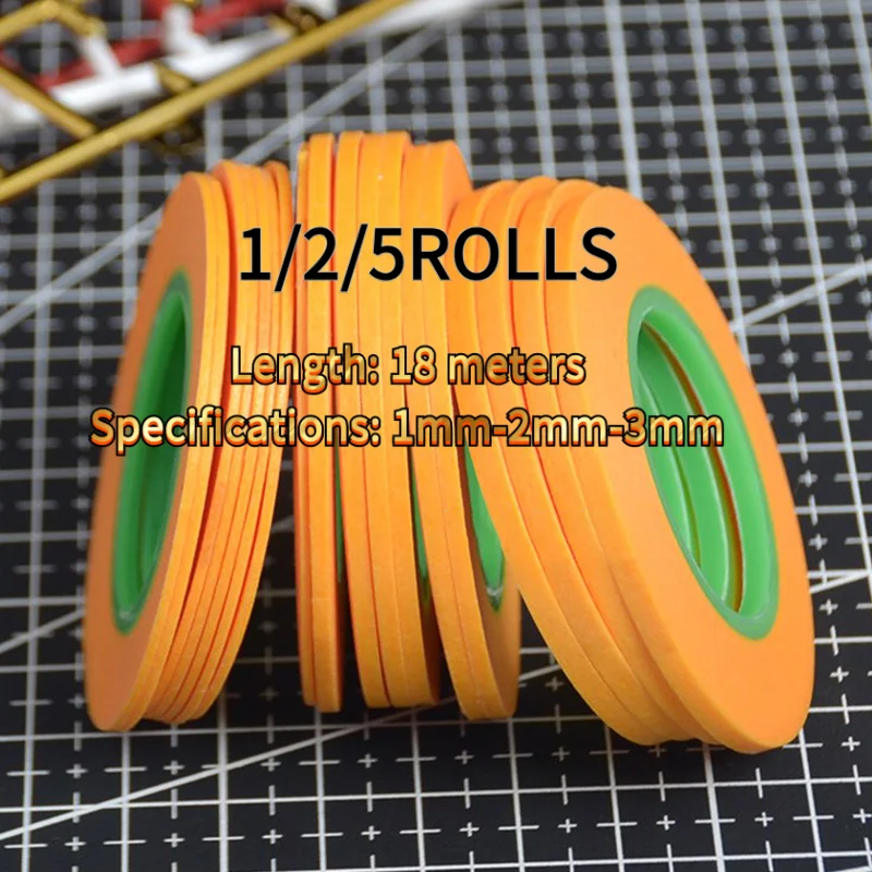 Masking Tape Thin - 18Meters Wide 1mm/2mm/3mm Model Spraying Coating