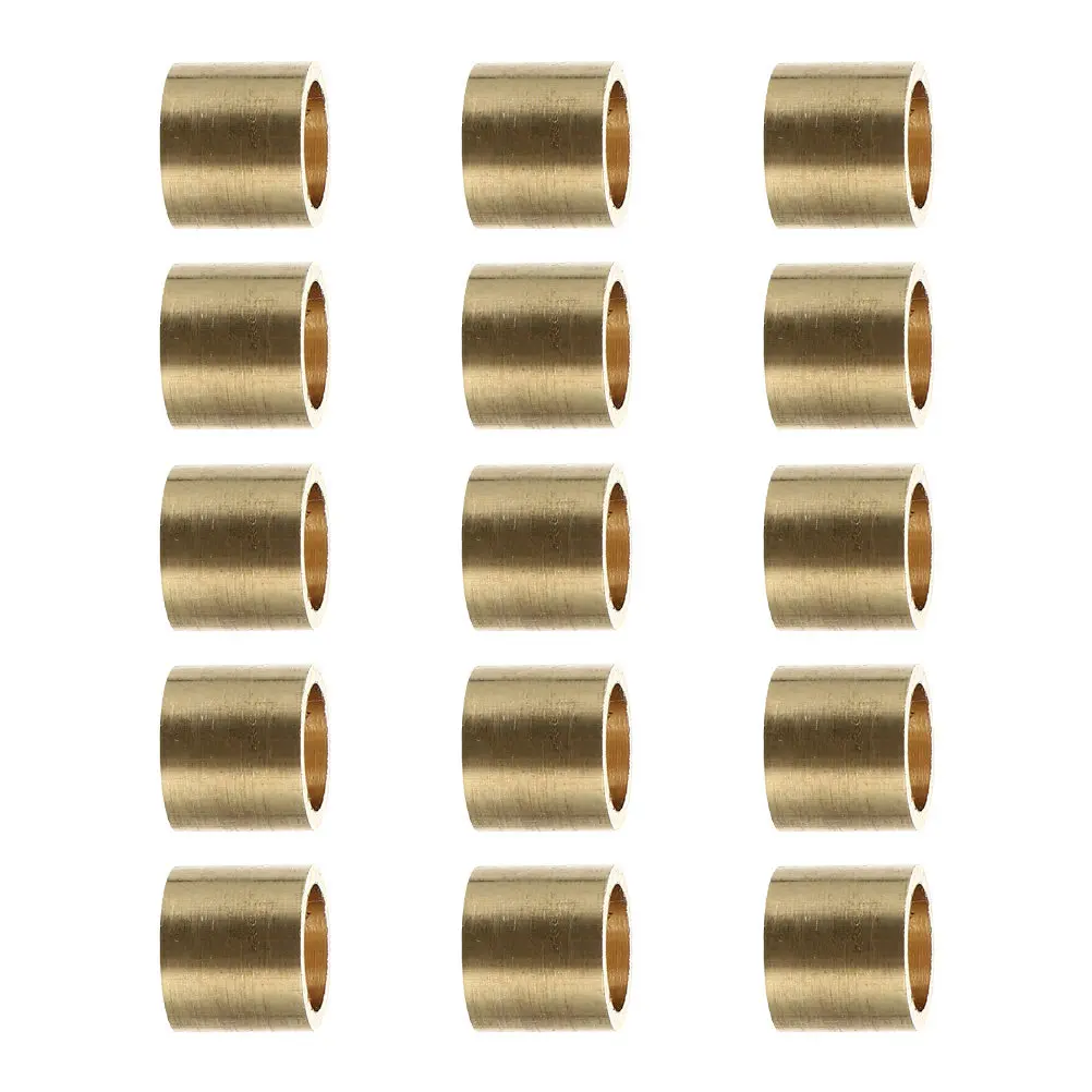 

15Pcs Copper Billiard Replacement Ferrules Snooker Pool Cue Hoops High-Durability Light-Weight Tips for Cue Stick Control Party