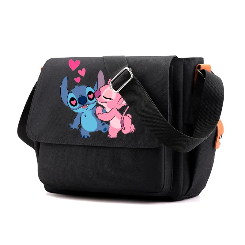 Lilo Stich Schulter Brusttasche Cross body Rucksack Leinwand Umhängetasche lässig große Kapazität Student Trage tasche Reise im Freien