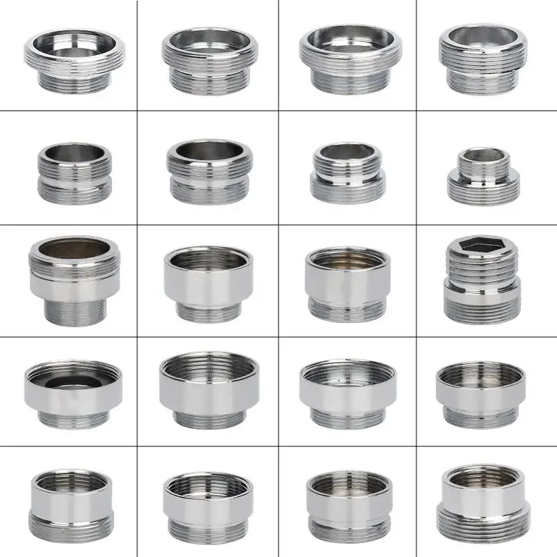 2 Teile/lose M22 zu M20 M18 M28 Gewinde Edelstahl Anschlüsse Wasserhahn Gelenke Wasserfilter Zubehör Küche Wasserhahn Adapter