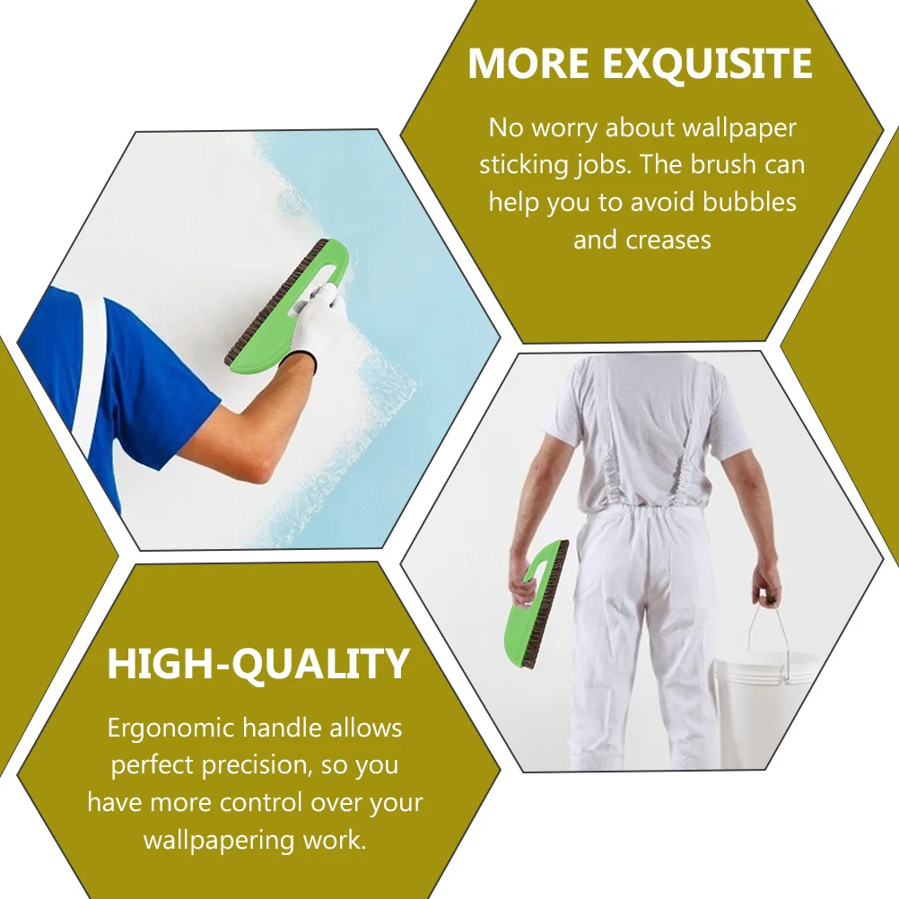 

Wall Covering Brush Premium Plastic Wallpaper Sticker Tool Ergonomic Handle Bubble-Free Wallpapering Construction Mural