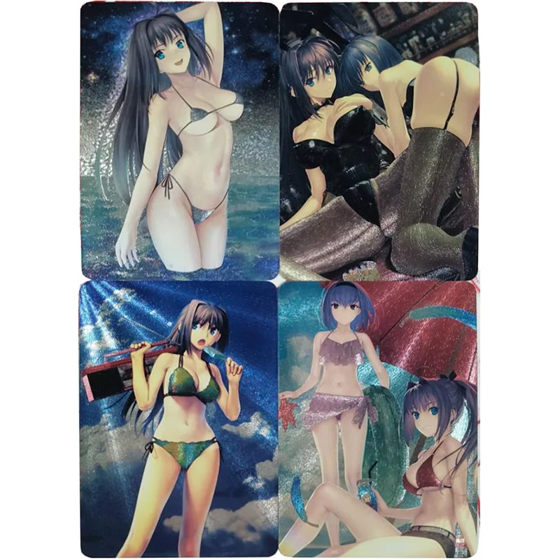 Anime Goddess Story DIY ACG Mai Shiranui Cammy White Nude Sexy Collection Cards Boys Toys Christmas Birthday Presents