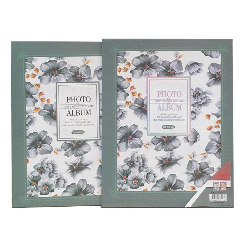 Customized. New-inch 200 Vintage Flower Album Elegant Pattern Commemorative Book Insert-style PP Album