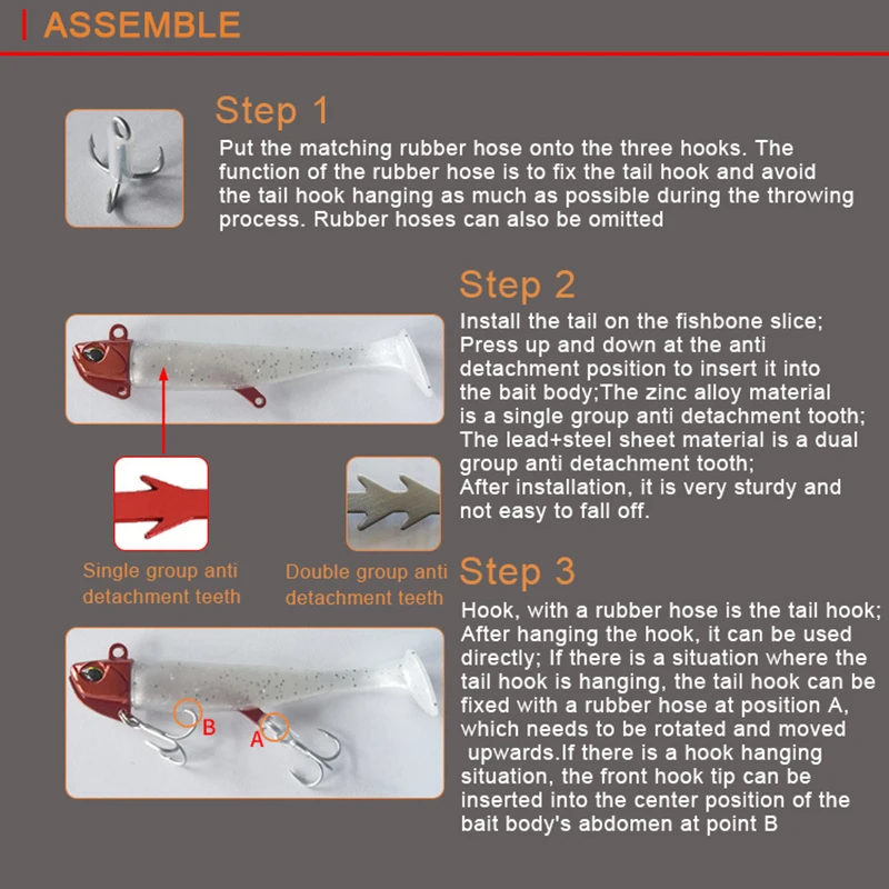5 Stück einzigartige Angelköder mit vibrierender Schwimmaktion, gut verarbeitete Angelköder mit Liple-Haken für Bass, Forelle, Crappie, Zander – Detail 7