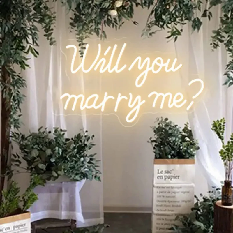 Custom  will you marry me neon sign