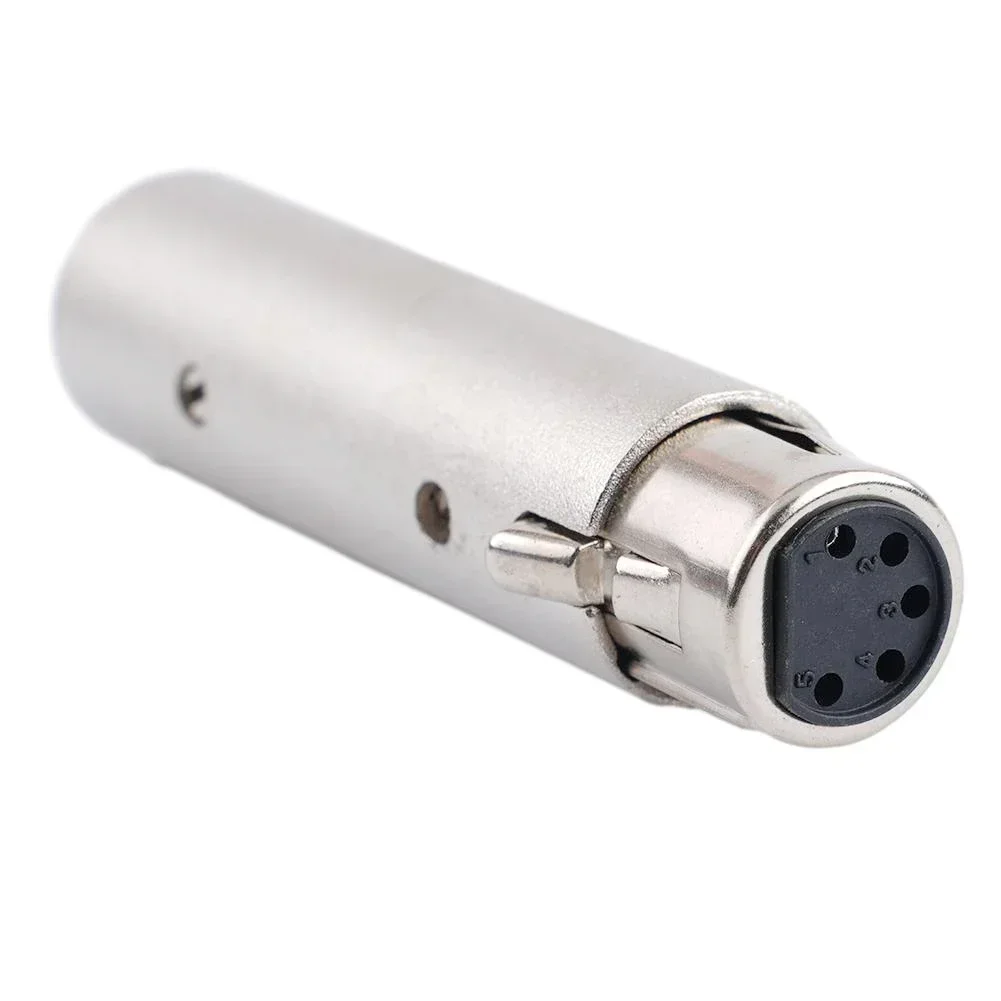 3Pin XLR To 5Pin DMX Metal Cased Converter Audio Lighting Adapter 3 Pin Male To 5 Pin Female 3 Pin Female To 5 Pin Male Connect