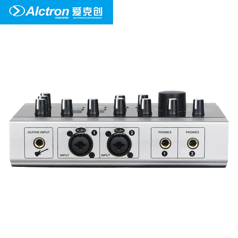 Alctron U16K MK3 USB Audio Recording Interface Microphone External USB Sound Card Amplifier W/RCA Cable for Cellphone PC Laptop 3
