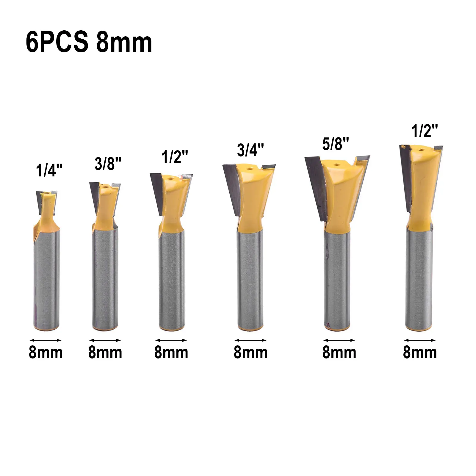1 مجموعة تتوافق القاطع مجموعة قاطعة المطحنة كربيدات الأسمنت قطع دقيق فضي دقيق السلس الأصفر قوي #3
