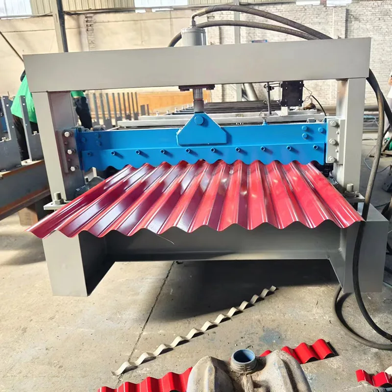 Double-layer water ripple combination tile press, circular arc tile press machinery and equipment