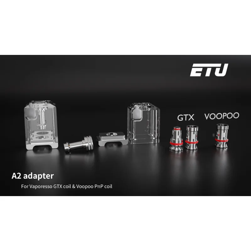 Adaptateur ETU A2 pour Vaporesso GTX Coil & Tyopoo PnP Coil Sxk, Billet Box Manteau, Produits en prévente, Le délai de livraison est le 28 novembre