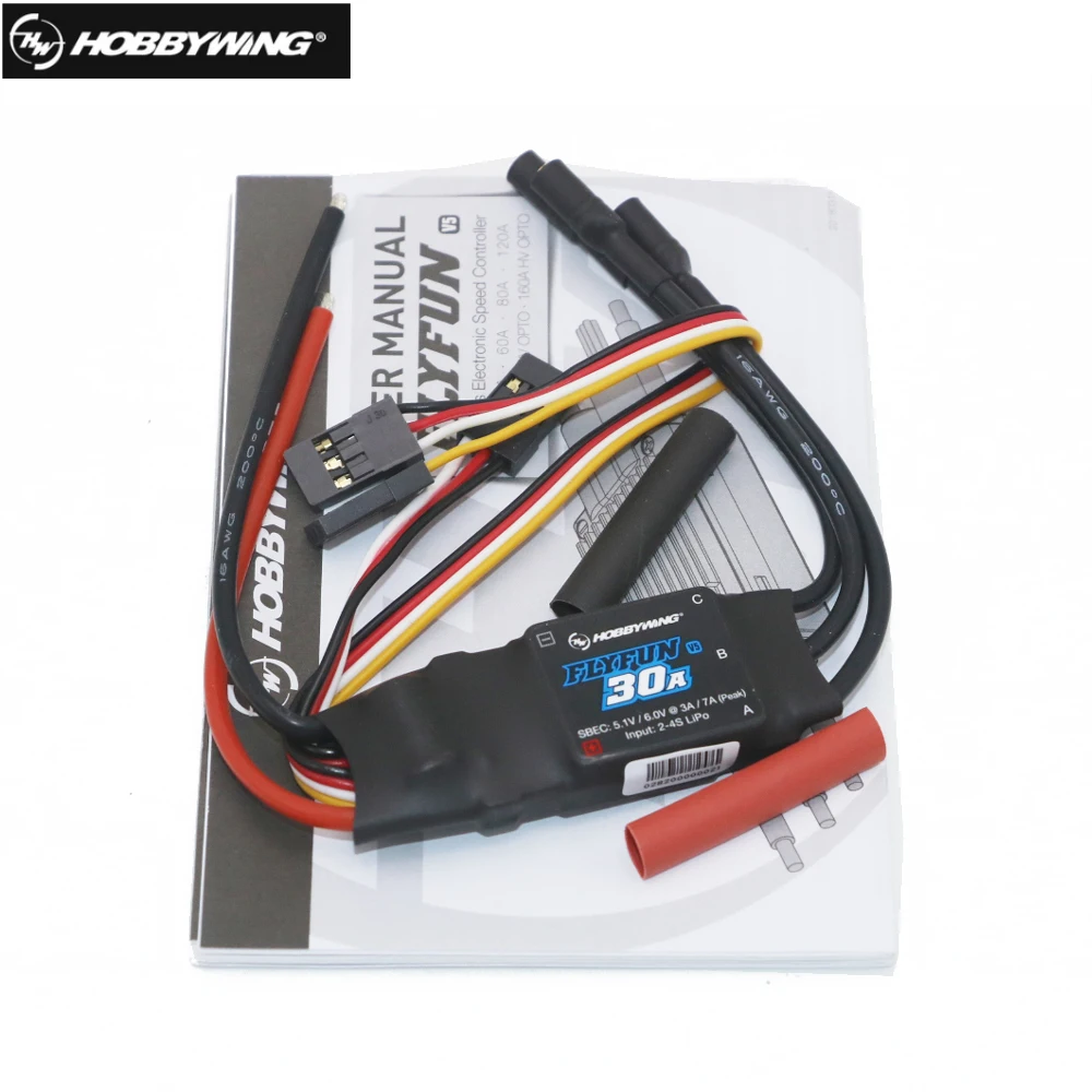 Hobbywing FlyFun 30A 40A 20A V5 2-4S 2-6S Electric Speed Control ESC for RC Aircraft Multicopter Rc Airplane Helicopter