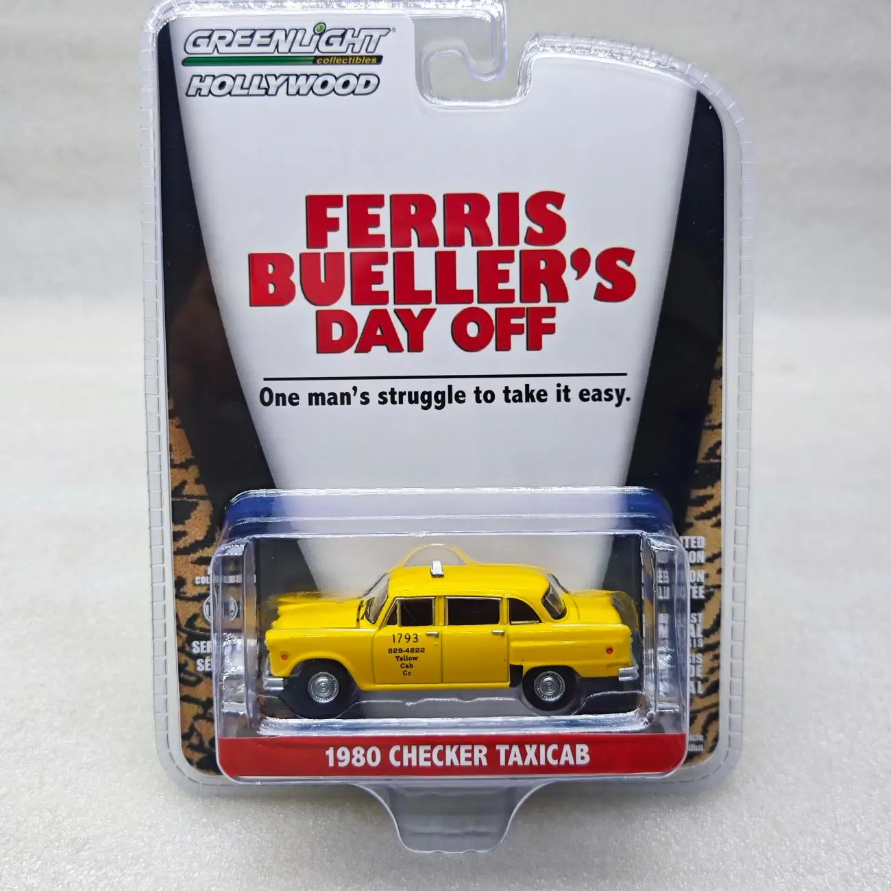 

1:64 Greenlight 1980 Checker Желтая такси # 1739, модель автомобиля из сплава, высокая деталь, детский коллекционный подарок, украшение, подарок