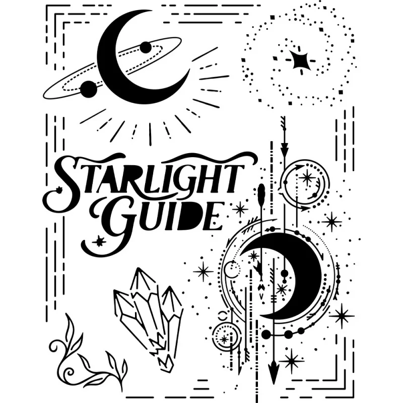 

Starry Sky Template Decorative Stencil Paper Art Pattern Painting Hollow Stencils