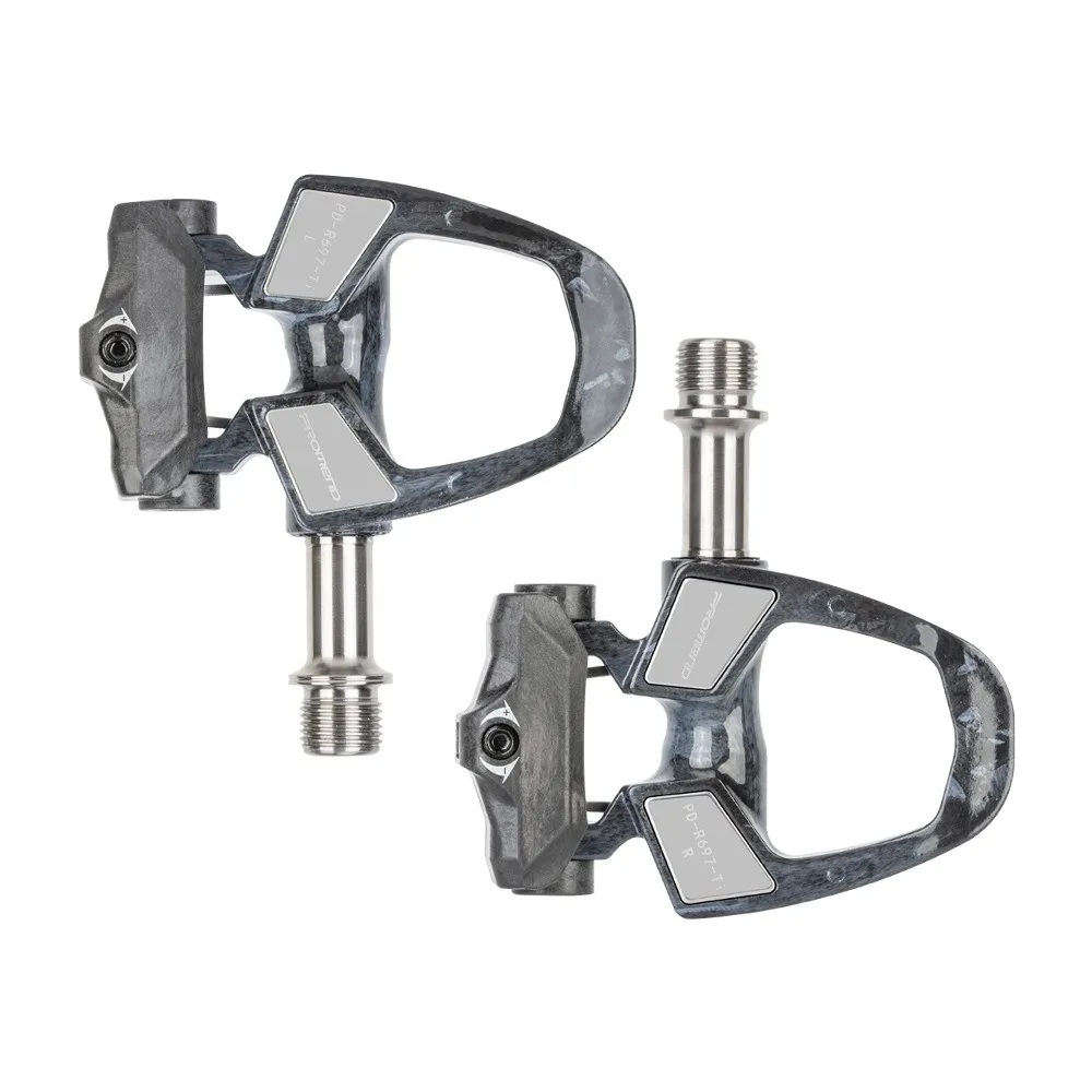 AliExpress promend PROMEND Road Bike SPD Self-locking Pedals Composite Carbon - 186g Titanium Axle Cycling Accessories
