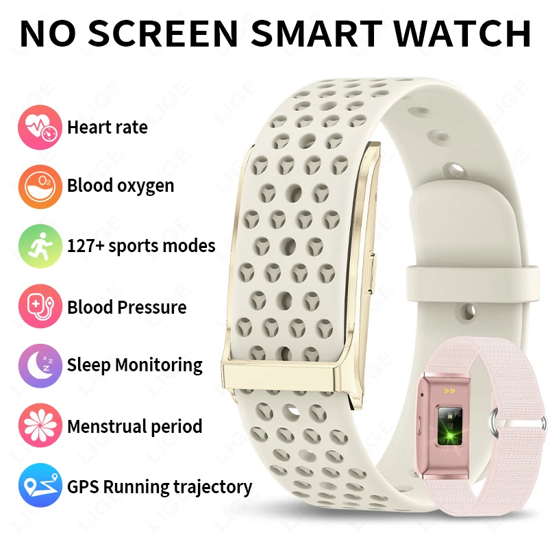 

LIGE Smart Watch Women Men Fitness Bracelet Sport Band Heart Rate Blood Pressure Sleep Monitor Health Smartwatch for Android iOS