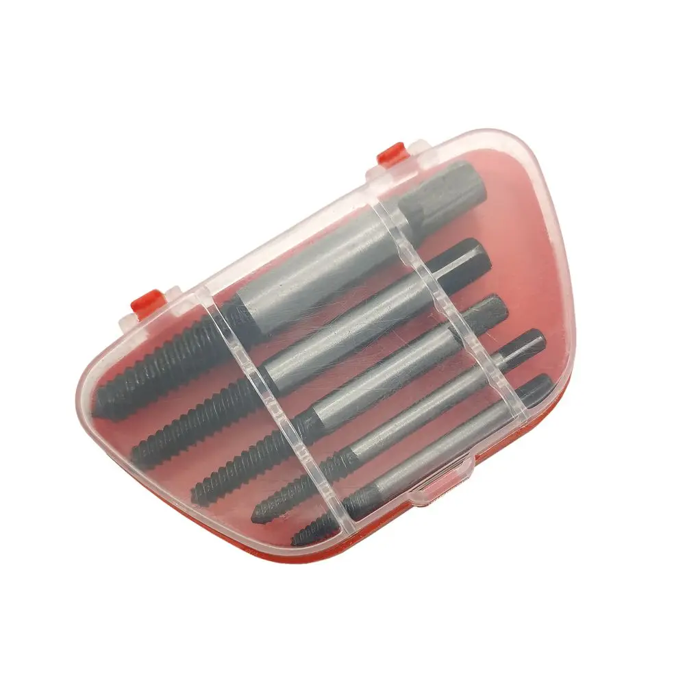 Krachtige 5Pcs Screw Extractor Center Drill Bits Guide Set Broken Damaged Bolt Remover Removal Set