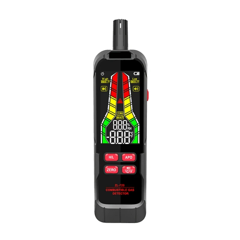 

Handheld Combustible Gases Leak Detector Natural Gases Leakage Concentration Analyzer Meter Sound Light Durable ZL72B Charging