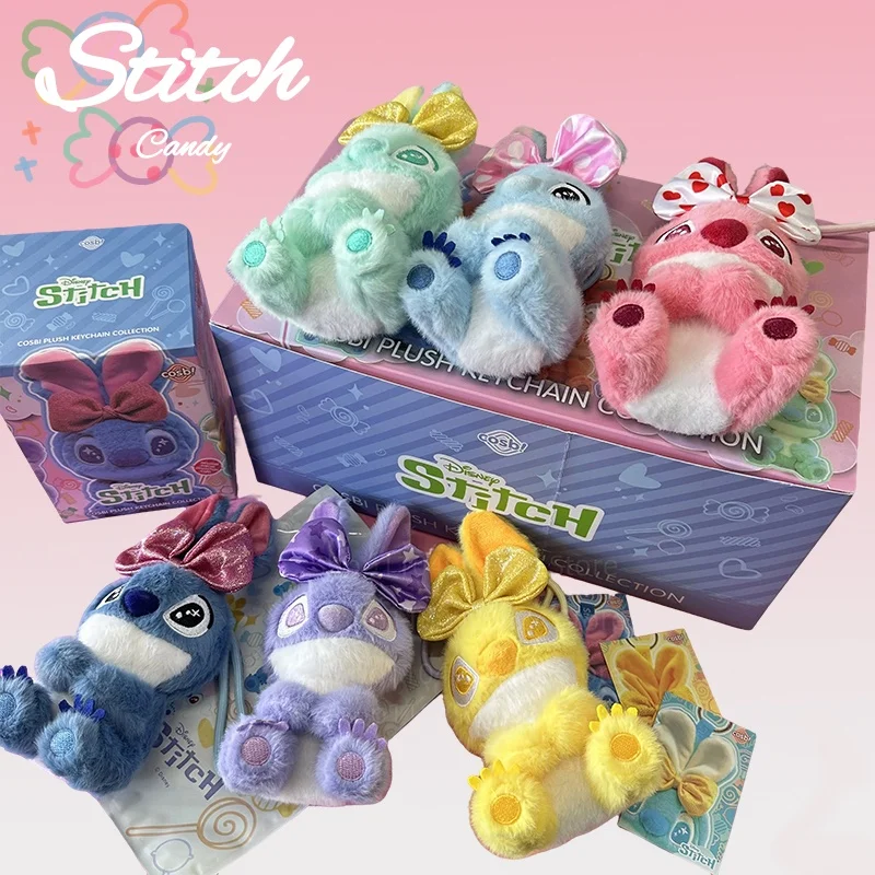 HOT new Toysdisney Stitch Candy Stitch Series Blind Box Figure Stitch Keychain Backpack Pendant Collect Customized Birthday Gift