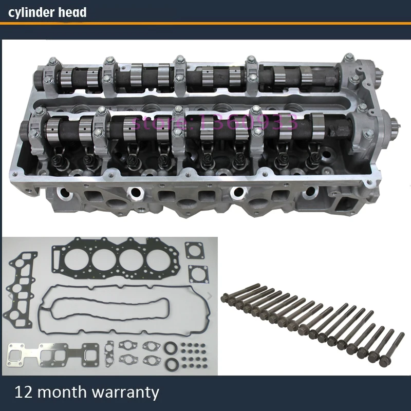 مجموعة رأس الأسطوانة الكاملة WE WL لسيارة Ford Ranger Everest Mazda التقاط BT50 2.5 TDI DOHC 16V 2006- مع مسمار حشية كامل