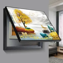 Electric Meter Box Decorative Painting without Punching, Restaurant Entrance Switch, Light Luxury Hanging Cover