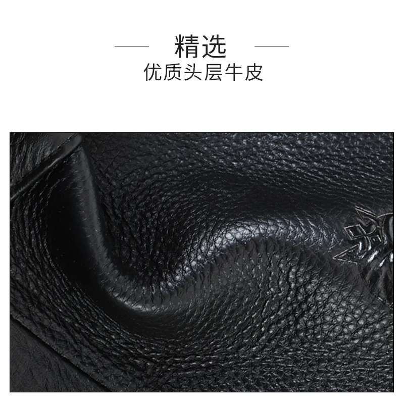 Head Layer Cowhide Men's Briefcase Leather Men's Bag Business Bag 16 Inch Handheld Shoulder Computer Bag