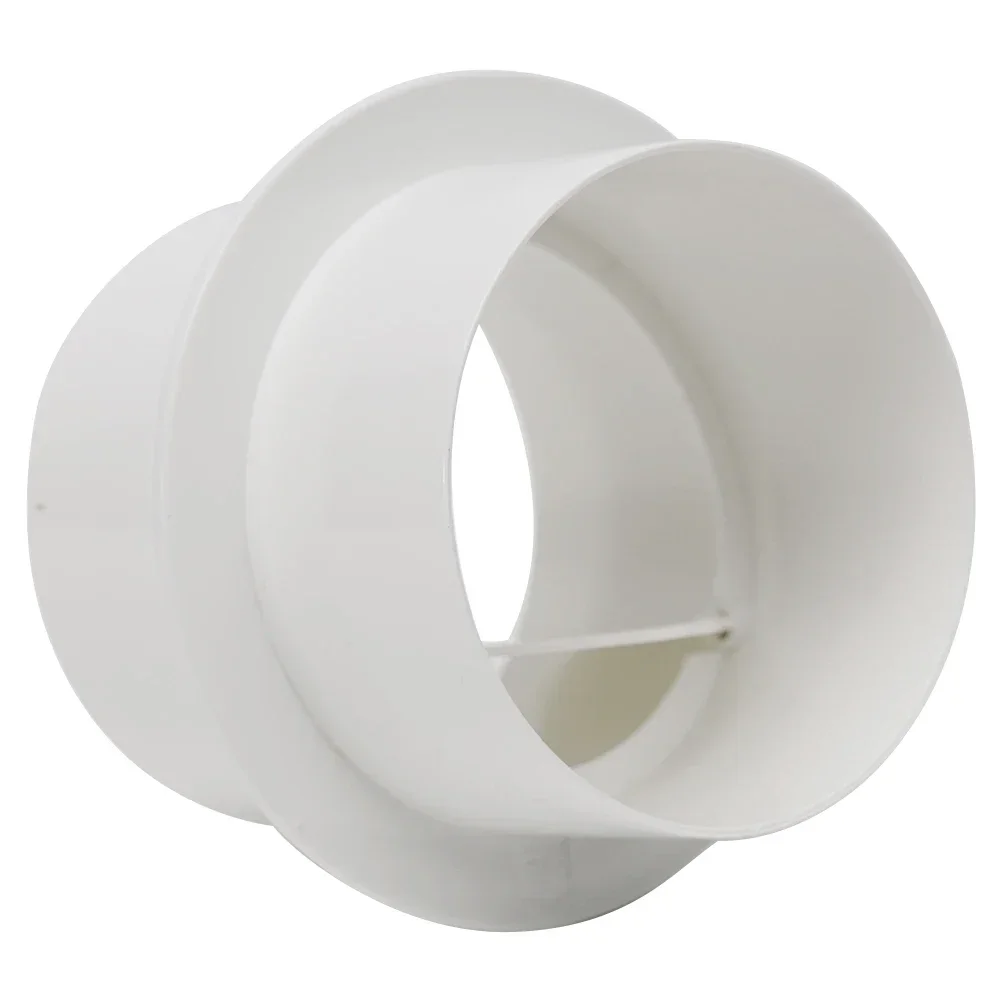 Bathroom Check Valve Ventilation White 100mm 110mm 120mm 150mm 200mm 80mm For Bathroom Fan For Ventilation PVC