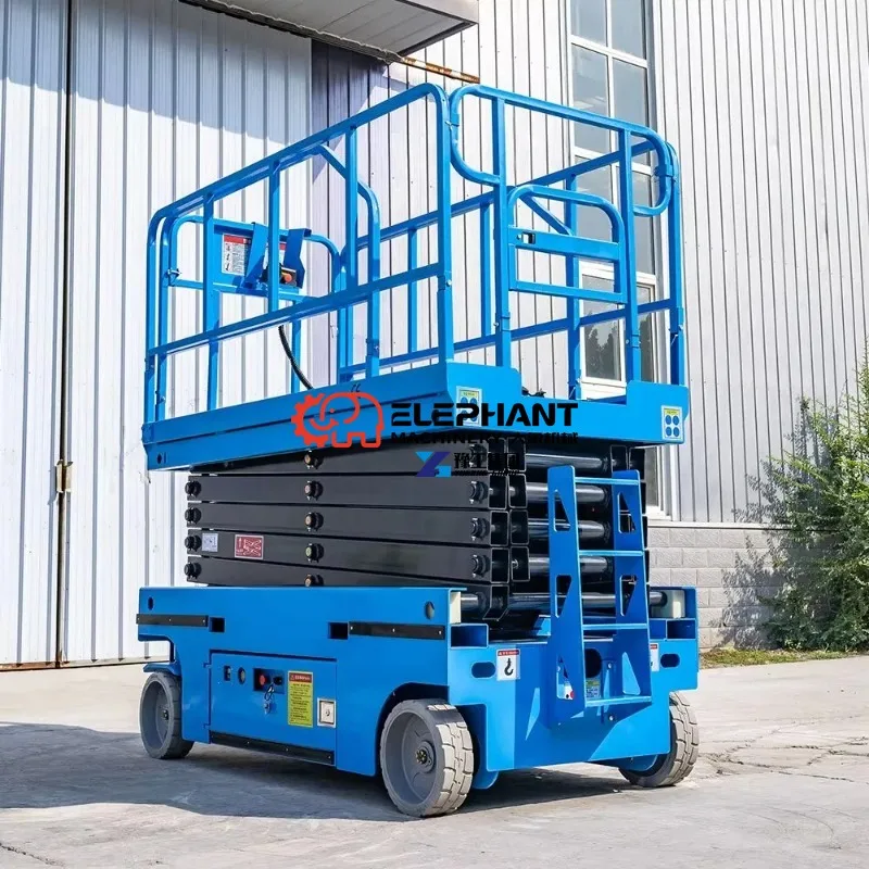 Safe and Durable 10m Electric Scissor Lift Platform Aerial Work Elevated Work Table Scissor Lift for Sale