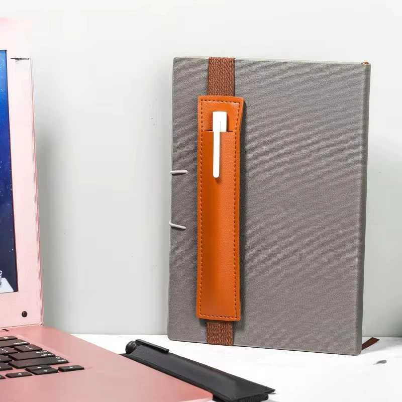 1 portapenne in pelle con fascia elastica regolabile, astuccio per penna per agenda, portapenne per quaderno, portapenne per notebook