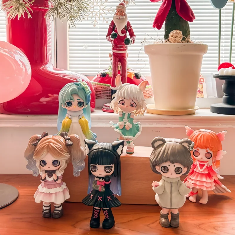 كيكي متجر الحيوانات الأليفة سلسلة صندوق أعمى لعبة عصرية تمثال سطح المكتب الديكور جمع سلسلة داكنة ألعاب بنات الهدايا منتج جديد في المخزون #1