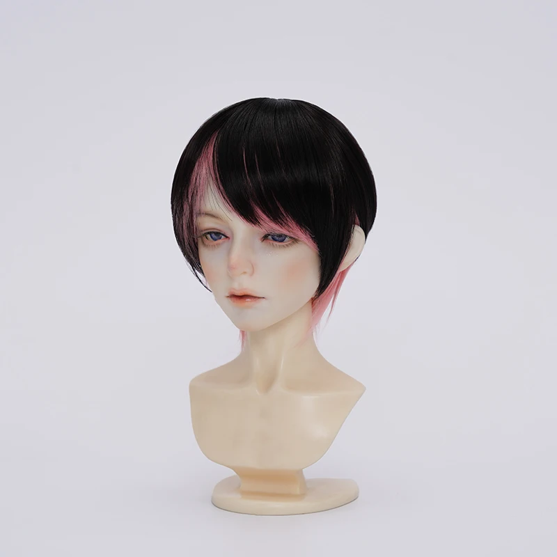 BJD doll wig suitable for 1/3 1/4 1/6 size wig soft silk juvenile hair color matching short hair BJD doll wig doll accessories