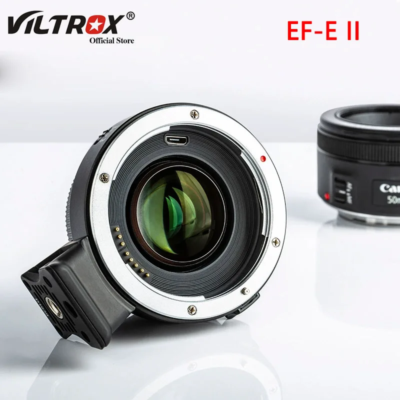 Viltrox EF-E II Auto Focus Reducer Speed Booster Lens Adapter for Canon EF Lens to Sony NEX E Camera A9 A7 A7R A7SII A6500 NEX-7