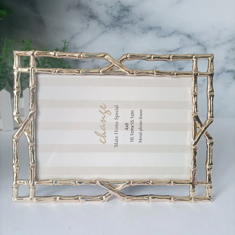 European Vintage Metal Photo Frame, Wedding Photo Stand Frames for Home Decor, Living Room, Desk Decor, Tabletop Display