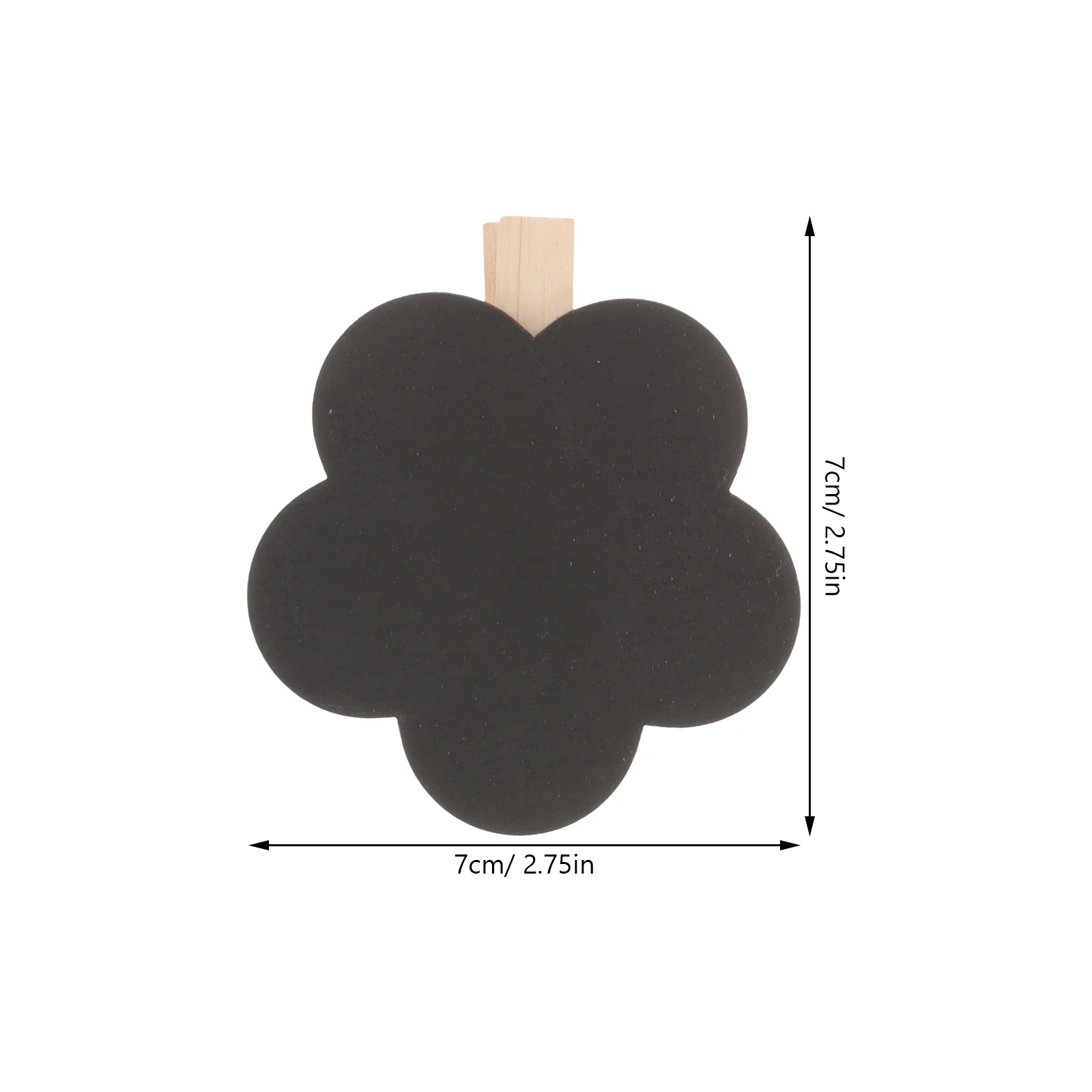 10 pçs clipe etiquetas sinais grampos de madeira quadro negro mantimentos 7x7cm mensagem quadro memo clipes com