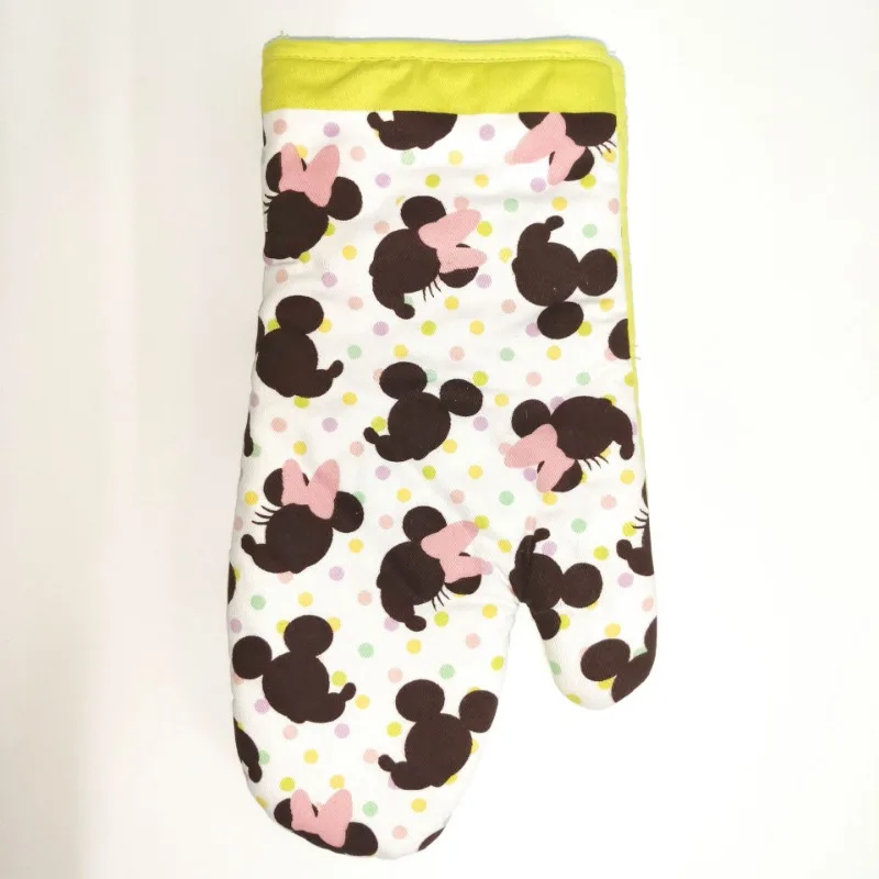 Disney Cartoon Spot Katoen Print Cartoon Stelt Oven Keuken Verlengd en Verdikt Bakken Thermische Isolatie Rechterhandschoen