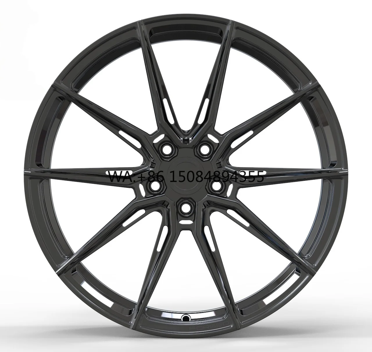 

Кованые диски V1 Style из сплава, 19x9.5, 19x10.5, с мультиспицевым дизайном, черная отделка, усиленная конструкция болтов, высокопроизводительные гоночные диски