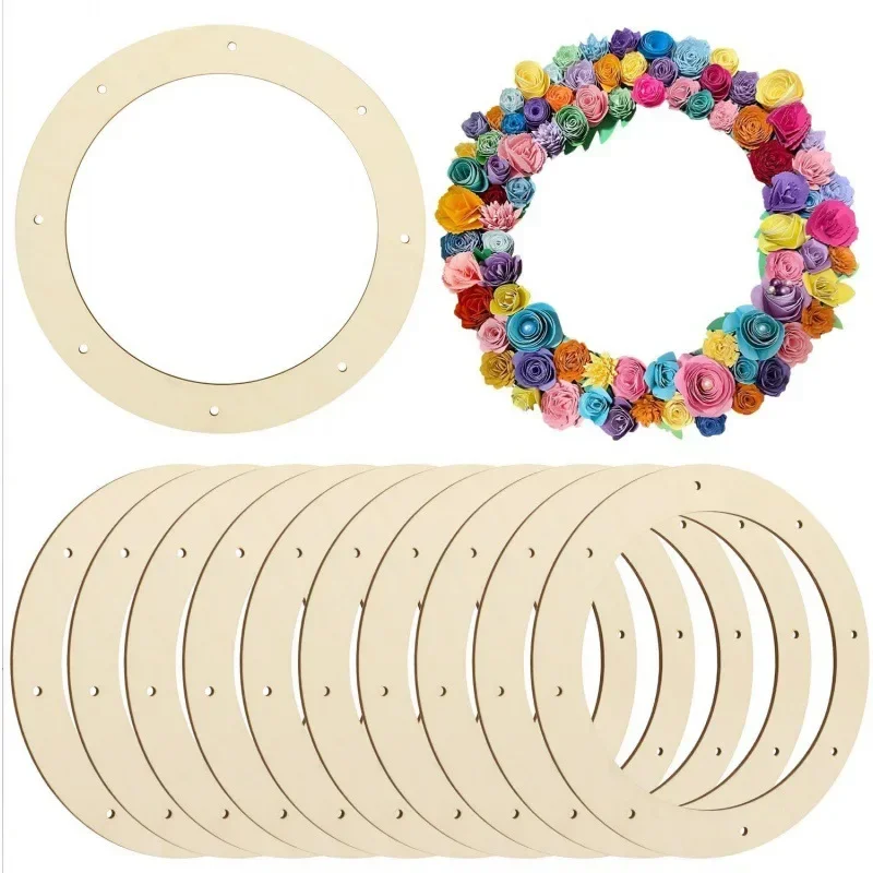 

Wooden Wreath Form Wood Wreath Rings for Crafting Unfinished Wooden Wreath Frame for DIY Floral Arrangements Christmas Crafts