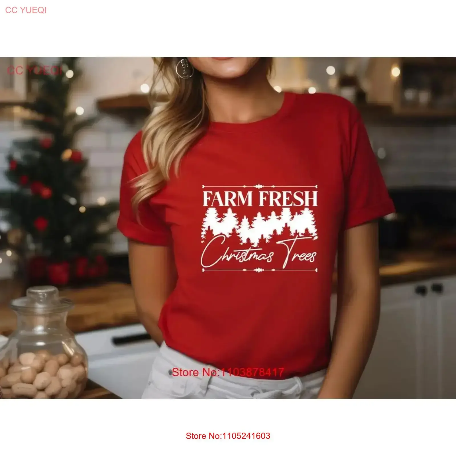 Farm Fresh Christmas Trees T Shirt Family Merry Pin vintage Washed designer clothes graphic Slightly Versatile Comfortable