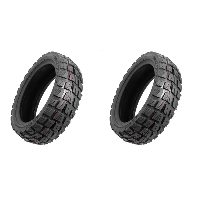 

2 шт. 10-дюймовые внедорожные шины 10X2.75-6.5, бескамерные, для самокатов, износостойкие резиновые покрышки - AT20