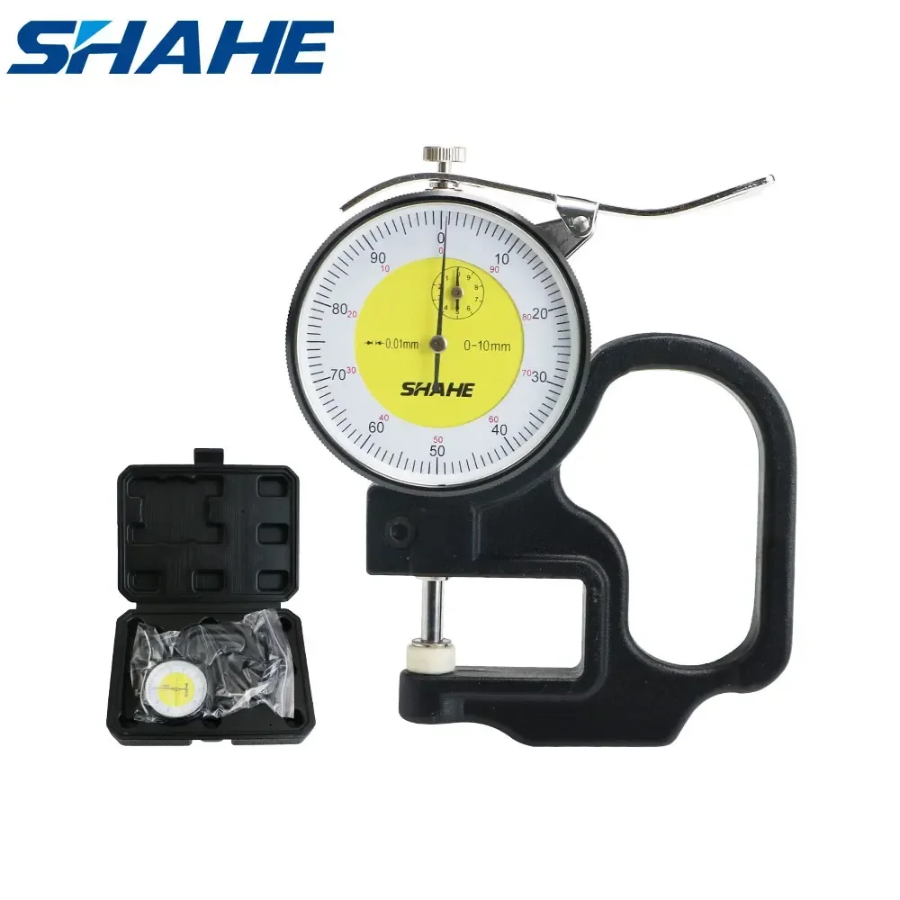 

Shahe Metric Thickness Gauge 0-10 mm 0.01 mm Dial Indicator Thickness Gauge