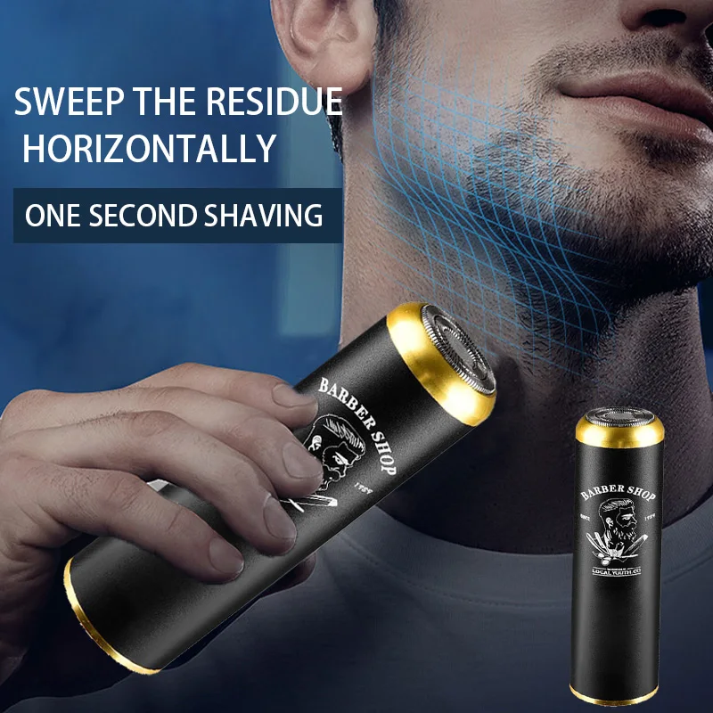 Electric Shaver Men'S Travel Car Aluminum Alloy Mini Shaving Shaver Portable Electric Shaver Mini Stainless Steel Sharp Razor