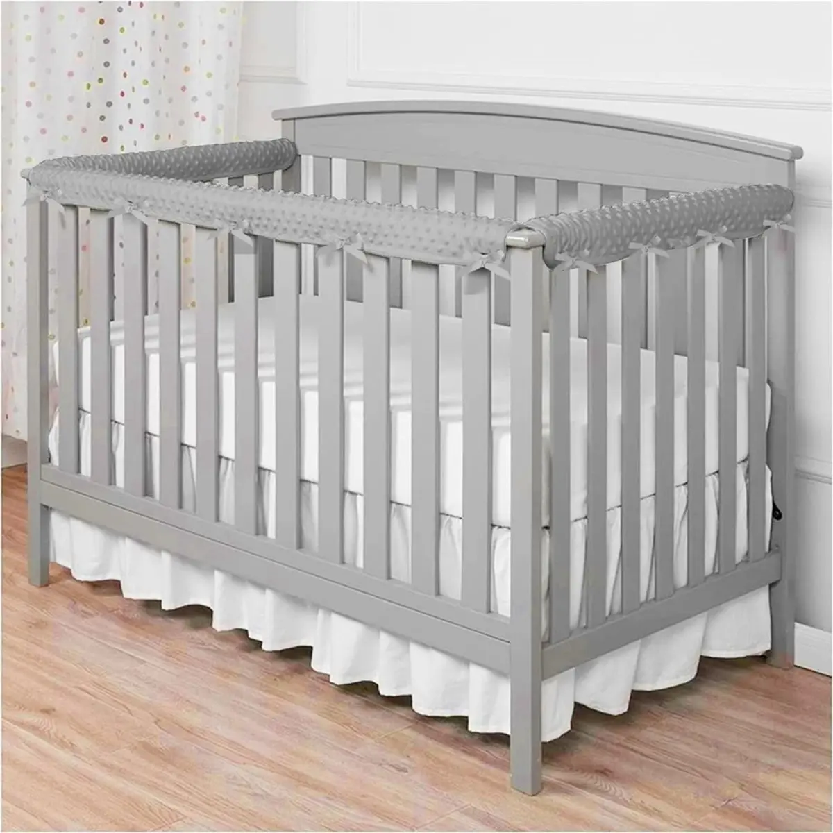 giftnew Tollder Proofing Edge Protector for Strip Edge Wrap Cover Sets, Corner Bed Rail Bumpers, Bed Rail Covers for Teething A