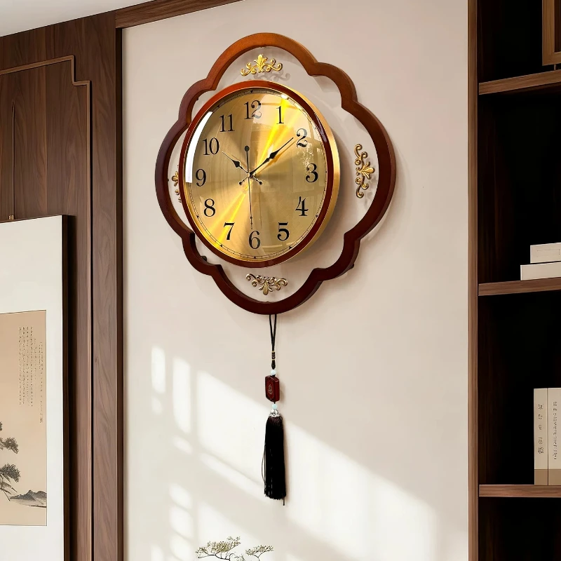 Chinese Style Vintage Wall Clocks Luxury Living Room Xenomorph Design Wall Watch Modern Aesthetic Reloj De Pared Home Decoration