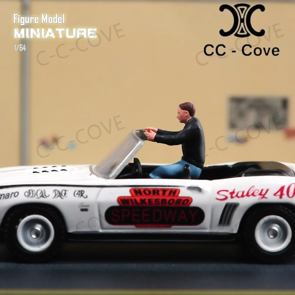 Painted Miniatures 1/64 A Driver Wearing A Jacket Unpainted Figure Model Toys View Decoration