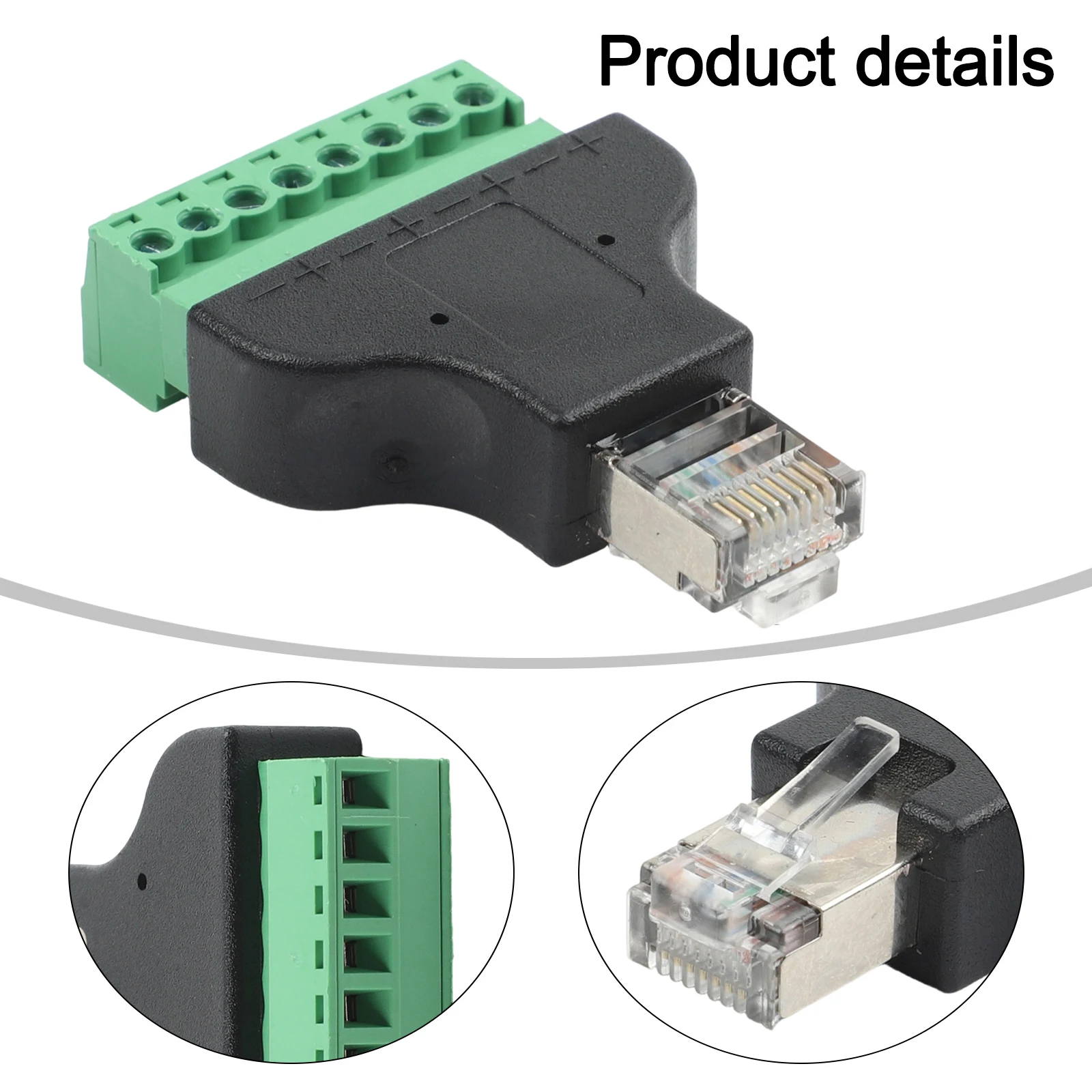 For RJ45 Video Connections Network Signal Adapter 8-Pin Connector Adapter Included Installation Tools Robust Connection