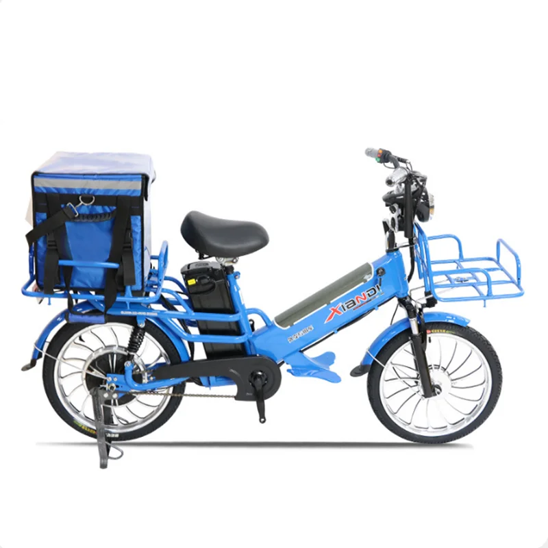 OEM Cheap Fast Food Delivery Folding Electric Bicycle for Sale 20 inch 48 V Long Range Pedal Assist City Electric Bike custom